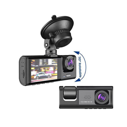 احمِ سيارتك بـ3 كاميرات في جهاز واحد 860 الف  DASH CAM